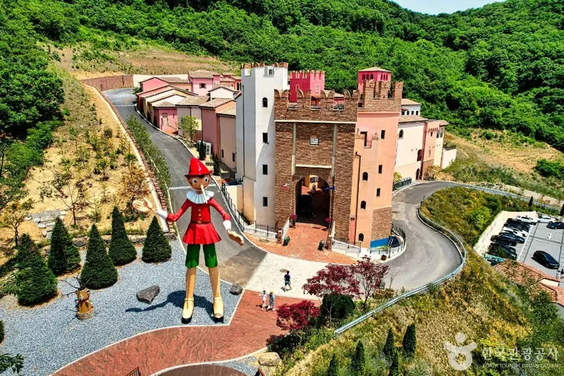 Italian Village Pinocchio and da Vinci